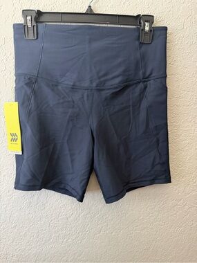 Women’s Navy High-Waist Bike Shorts